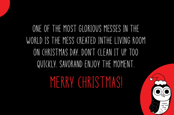 Christmas Owl Font - Preview 1