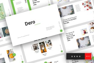 Preview of Dero - Food PowerPoint food presentation template
