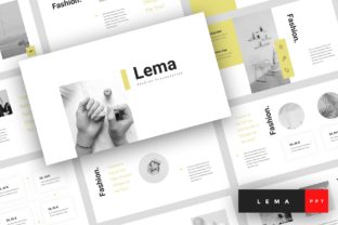 Preview of Lema - Fashion PowerPoint fashion presentation template