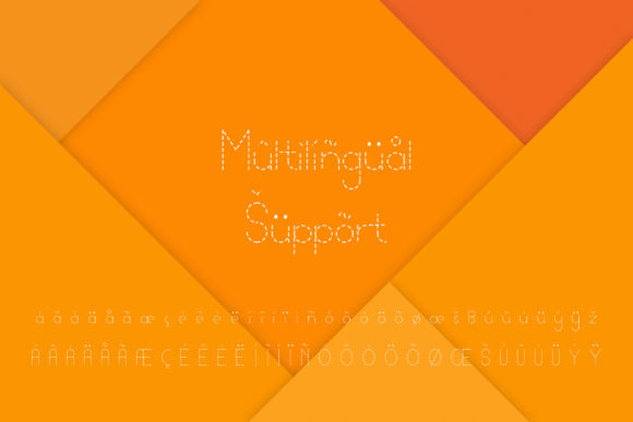 Lamberto Thin Dash Font PNG with transparent background - Preview 1