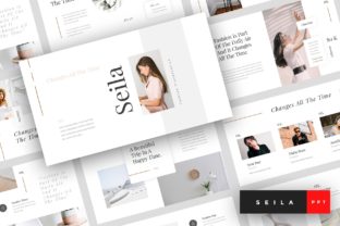 Preview of Seila - Fashion PowerPoint fashion presentation template