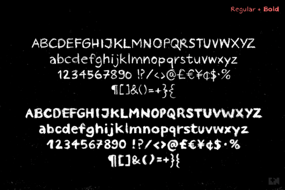 Crayon Hand Font - Preview 1