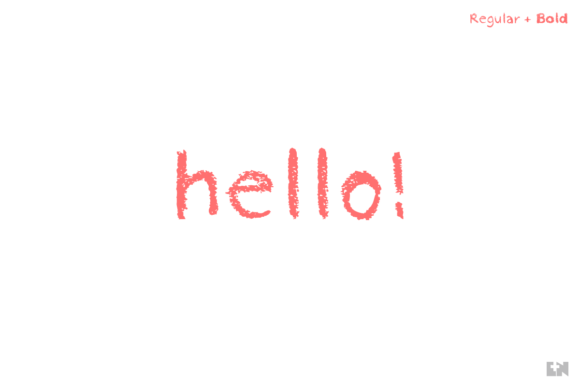 Crayon Hand Font - Preview 2