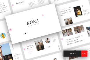 Preview of Kora - Fashion PowerPoint fashion presentation template
