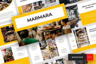 Preview of Marmara - Bakery PowerPoint food presentation template