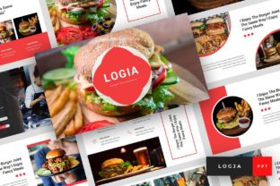 Preview of Logja - Burger PowerPoint food presentation template