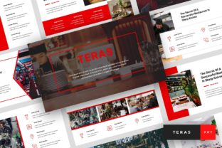 Preview of Teras - Restaurant PowerPoint food presentation template