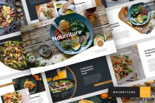Preview of Nourriture - Food PowerPoint food presentation template