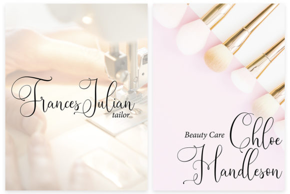 Rendezvouws Font PNG with transparent background - Preview 2