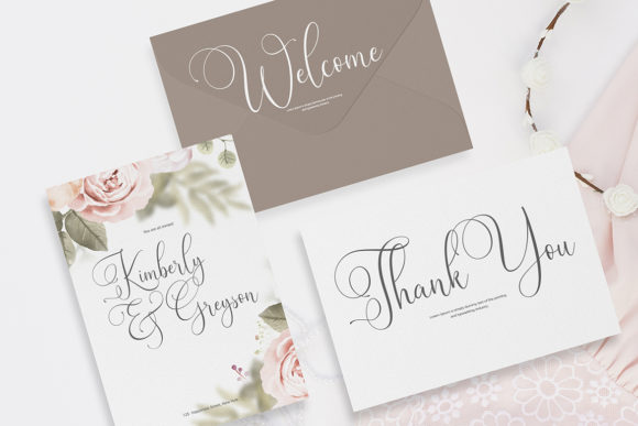 Rendezvouws Font PNG with transparent background - Preview 4