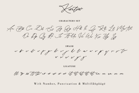 Keraton Font PNG with transparent background - Preview 6