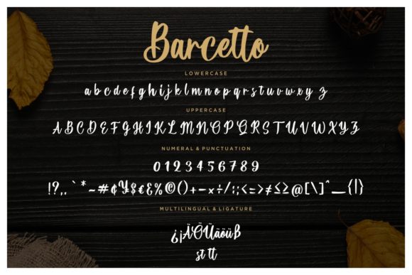 Barcetto Font PNG with transparent background - Preview 6