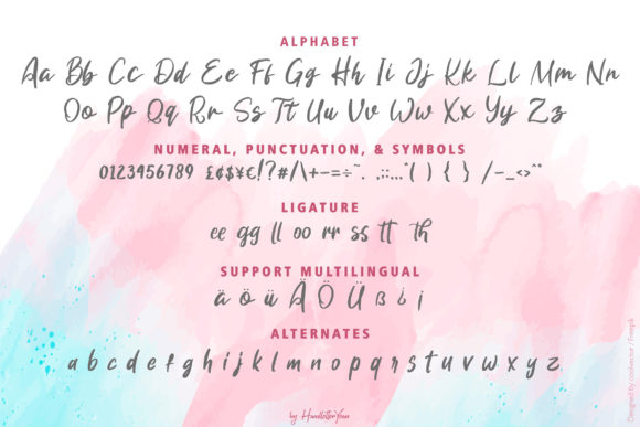 Samona Font PNG with transparent background - Preview 6