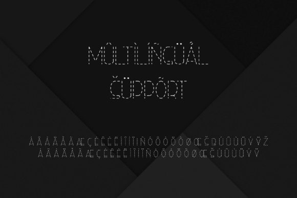 Right Hand Hairline Dash Font PNG with transparent background - Preview 1