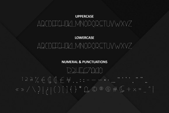 Right Hand Hairline Dash Font PNG with transparent background - Preview 2