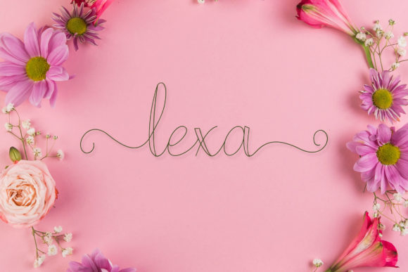 Moon Line Font PNG with transparent background - Preview 4