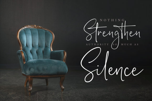 Silently Font PNG with transparent background - Preview 5