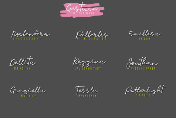 Gesture Font - Preview 5