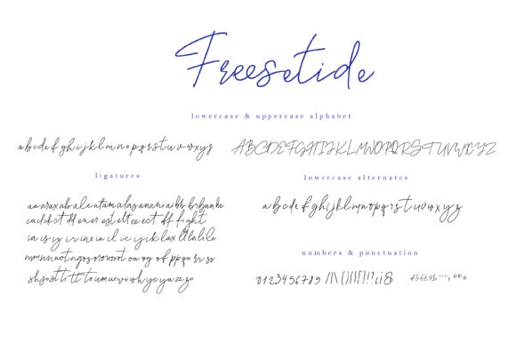 Freezetide Font PNG with transparent background - Preview 1