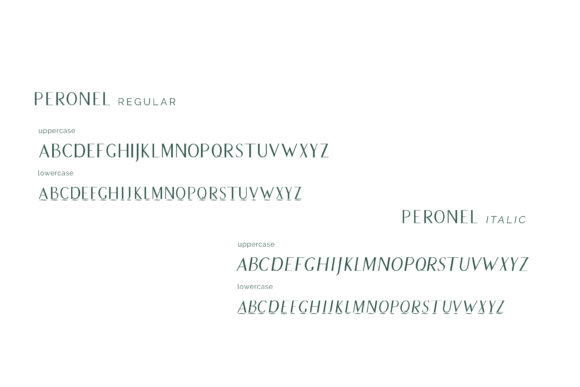 Peronel Font PNG with transparent background - Preview 1