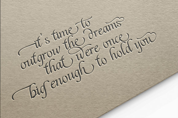 Enthrall Font PNG with transparent background - Preview 1