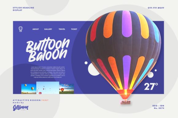 Attractype Reborn Font - Preview 4