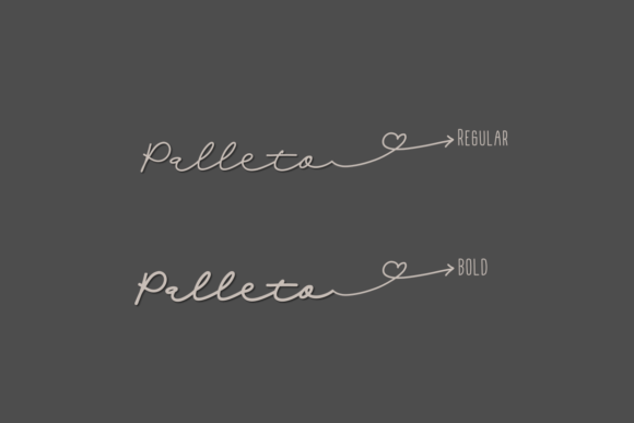 Palleto Font PNG with transparent background - Preview 4