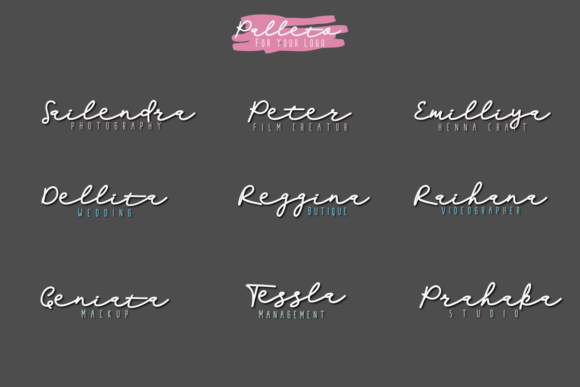 Palleto Font PNG with transparent background - Preview 5