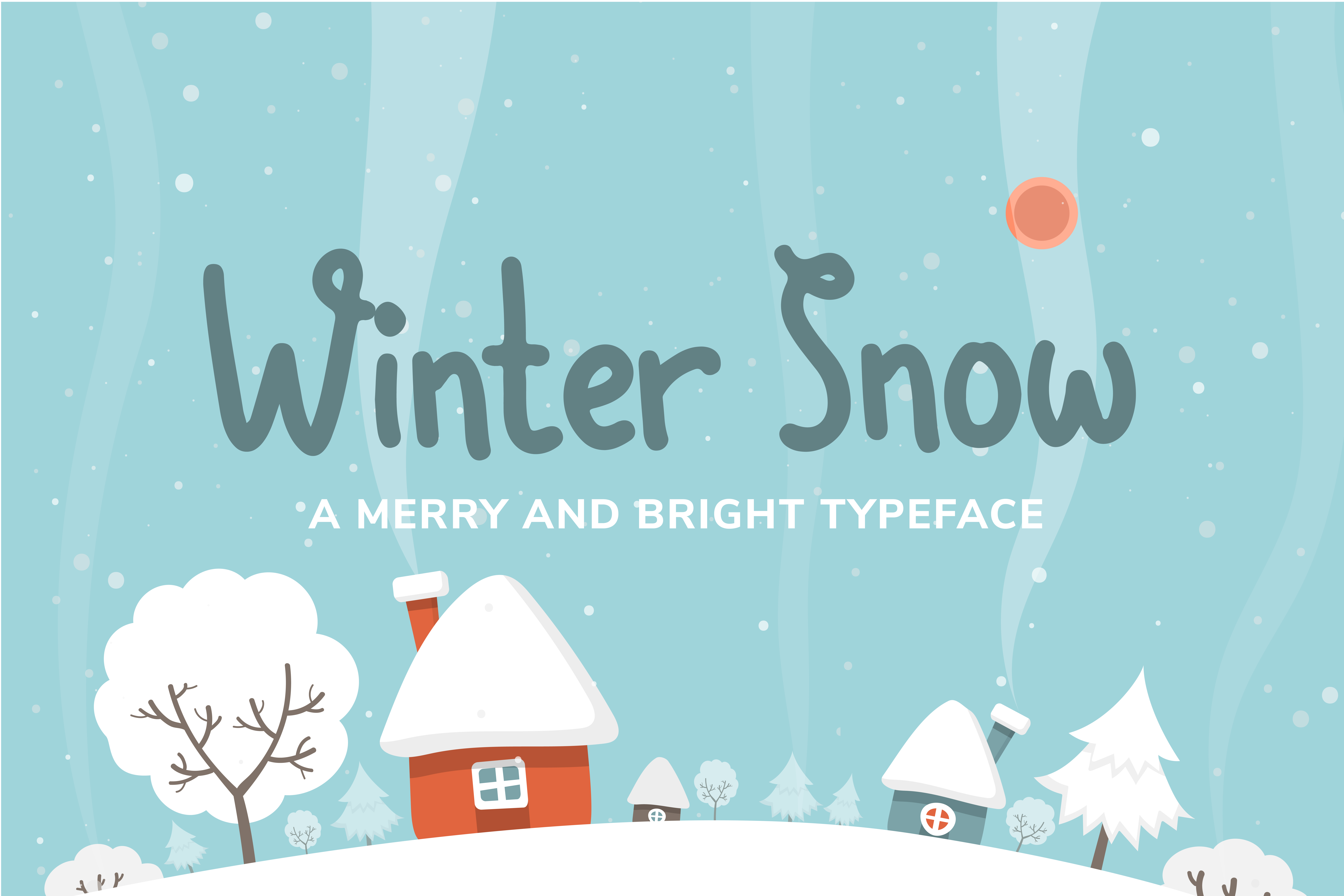 Winter Snow preview: festive display font