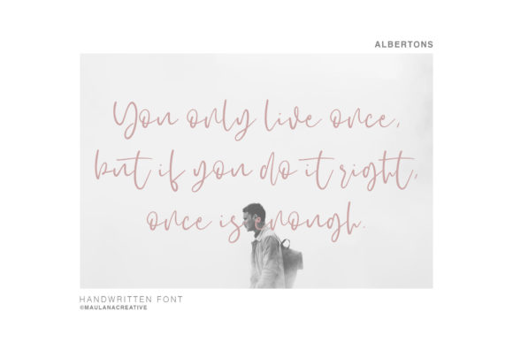 Albertons Script Font - Preview 4