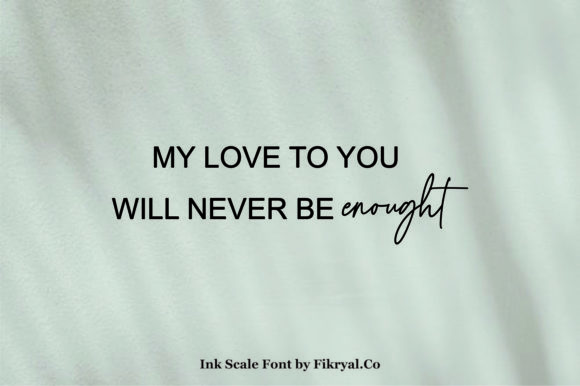 Ink Scale Font PNG with transparent background - Preview 3