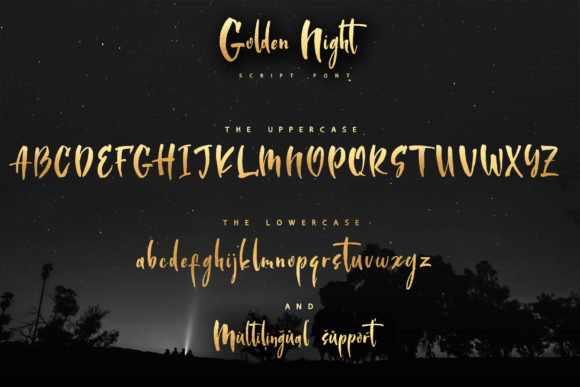 Golden Night Font - Preview 1