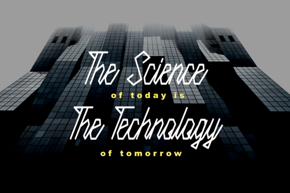 Science Tech Font PNG with transparent background - Preview 1