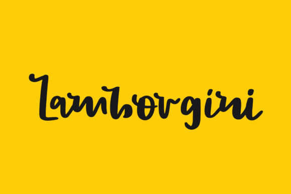 Lamborgini Script & Handwritten Font By goodigital
