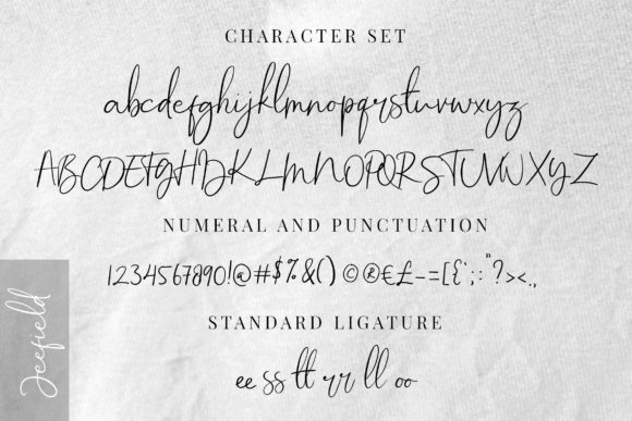 Jeefield Font PNG with transparent background - Preview 6