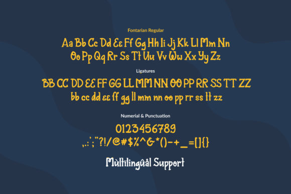 Fontarian Sparkling Font PNG with transparent background - Preview 2