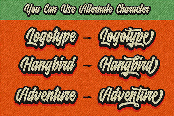 Raydric Script + Shadow Outline Font PNG with transparent background - Preview 2