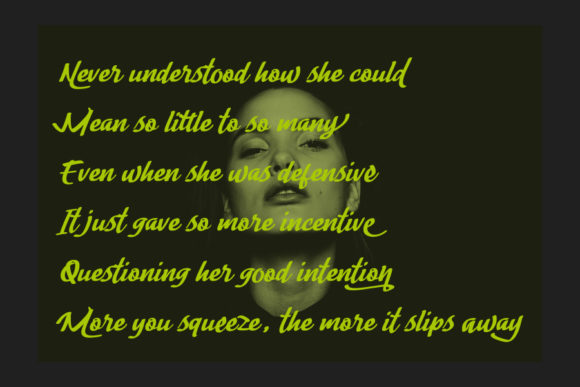 Lady Writer Font PNG with transparent background - Preview 5