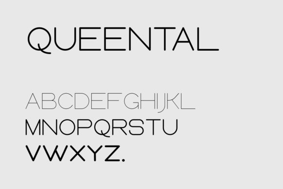 Queental Font PNG with transparent background - Preview 4