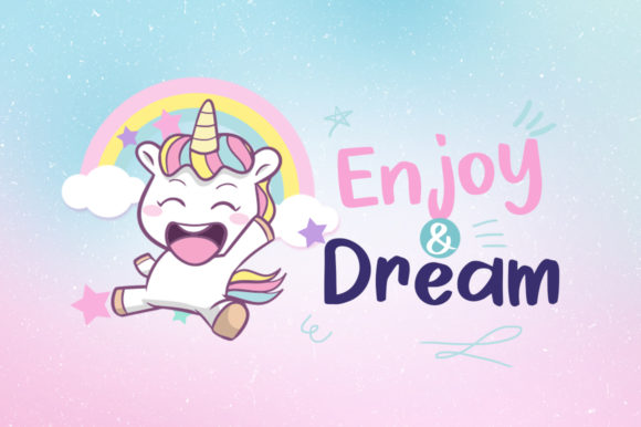 Cheerful Unicorn Font - Preview 2
