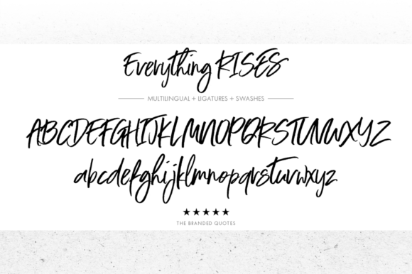 Everything Rises Font - Preview 3