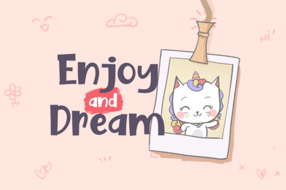 Fake Unicorn Font - Preview 2