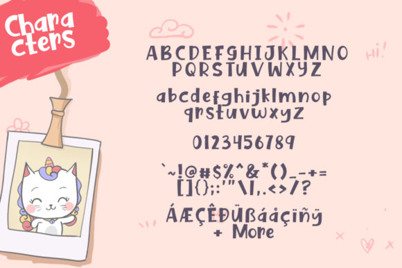 Fake Unicorn Font - Preview 4