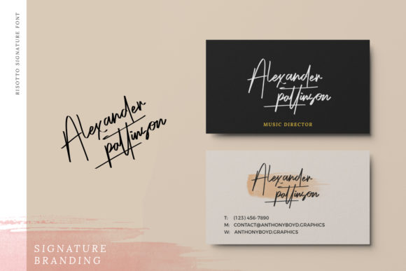 Risotto Font font preview - 4