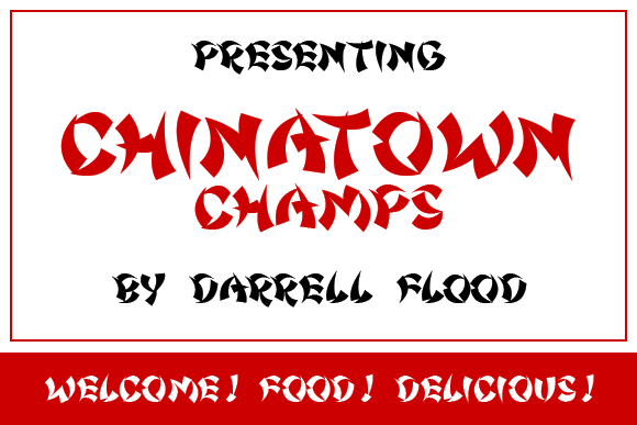 Chinatown Champs Font font preview - 1