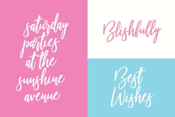 Beautiful Bloom Font PNG with transparent background - Preview 3