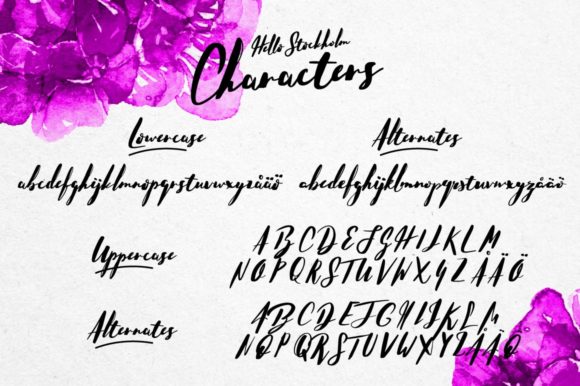 Hello Stockholm Font - Preview 2
