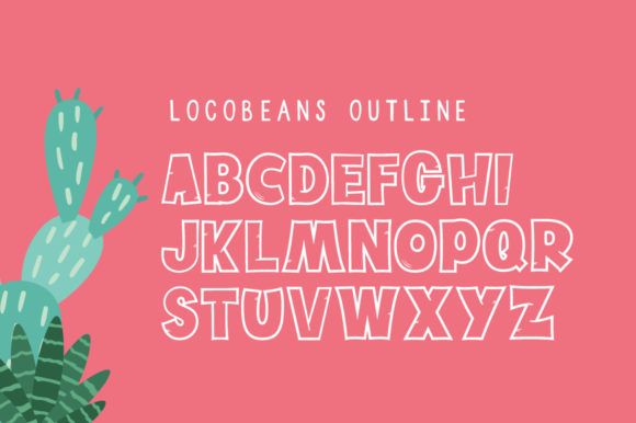 Locobeans Font PNG with transparent background - Preview 2