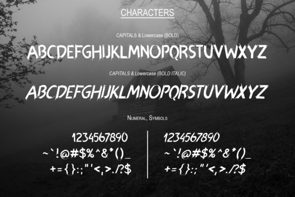 Hexen Font PNG with transparent background - Preview 1