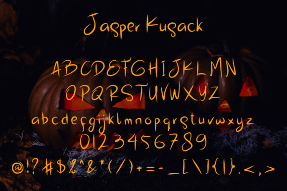 Jasper Kusack Font PNG with transparent background - Preview 4